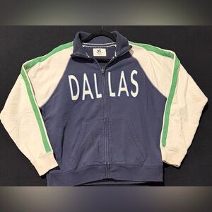 Dallas Mavericks Banner Supply Sweatshirt Zip Up Jacket XL